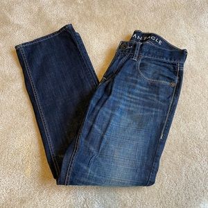 Mens American Eagle Low Rise Boot Cut Jeans.